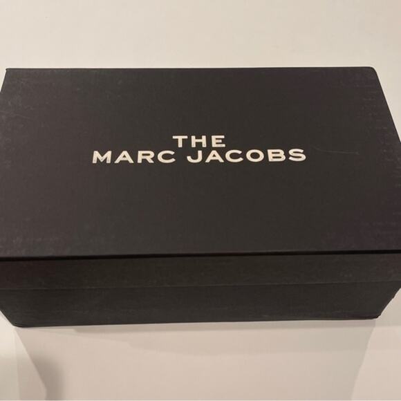 Marc Jacobs Slides Womens Size 6 Black Logo Slip On Sandals Designer Pool NEW - Picture 5 of 15